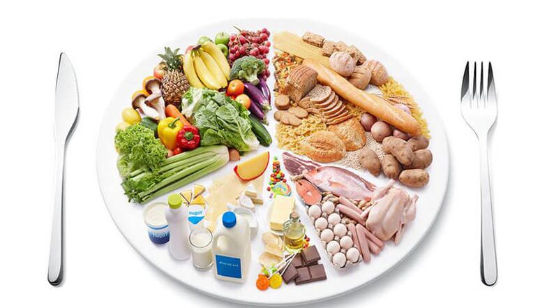Distribuția consumului de alimente în diabetul zaharat de tip 2
