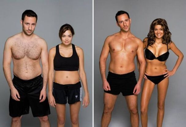 fotografie înainte și după yoga pentru pierderea în greutate
