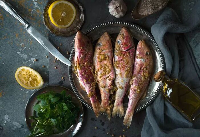 pește în dieta mediteraneană